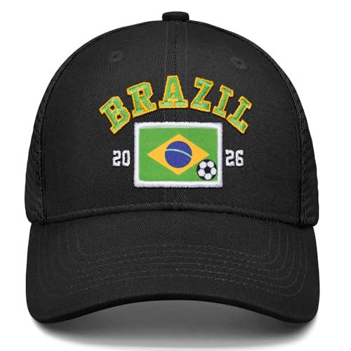 Image of Adjustable State Flag Trucker Hat Mesh Baseball Cap with Embroidered Patch for Men Women