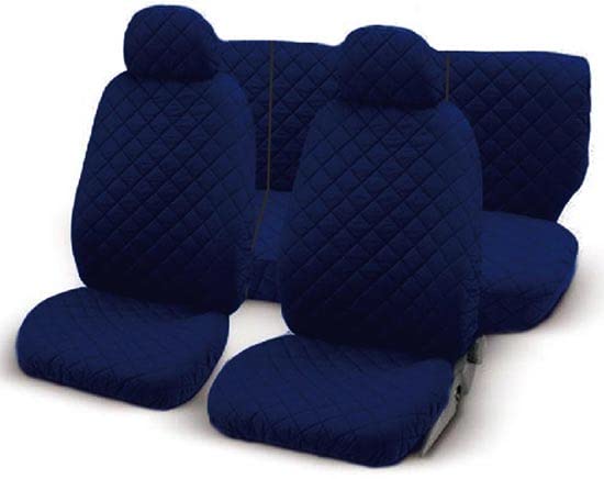 Lupex Shop Utilitaria_jn Coprisedili Universali Per Auto Medio Piccole, Jeans Nero, Set Fodere Sedili Utilitaria Anteriori E Posteriori, In Poliestere, Prodotto Made In Italy - Foto 6