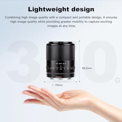 'Lente VILTROX 50mm F1.8 STM Autofocus para Cámaras Nikon Z - Compatible con Z9, Z8, Z7, Z6, Z5, Z50, Z30, ZFC' - Fernando Cortés