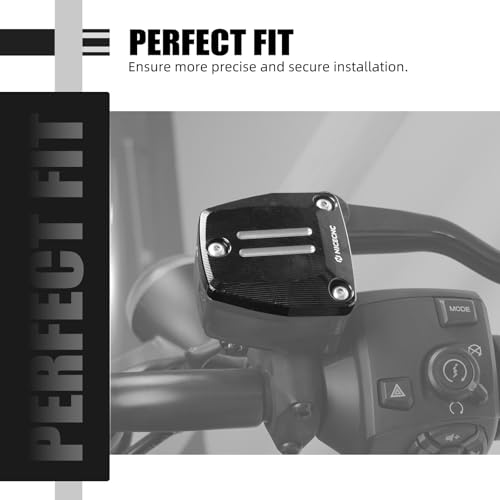 NICECNC Vordere Hauptbremszylinder-Abdeckkappe, Compatible with Harley Sportster S RH1250S 2021–2024, Nightster Special RH975S 2023–2024, Ersatz für 41700790, Siehe Passform, Schwarz