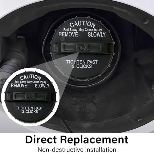 Image of Gas Cap, Fuel Cap Fit For Chevrolet GMC Buick Cadillac Vehicles, Replaces GT195 22591476 Fuel Tank Filler Cap