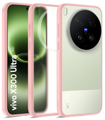 Golden Sand Rugged Frosted Back Cover Case for Vivo X300 Ultra Case, Pink
