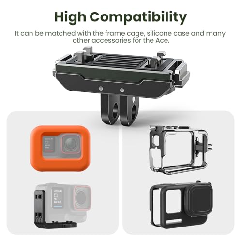 Support à libération rapide Insta360 Ace Pro avec fixation magnétique 2 broches et filetage 1/4 - 7