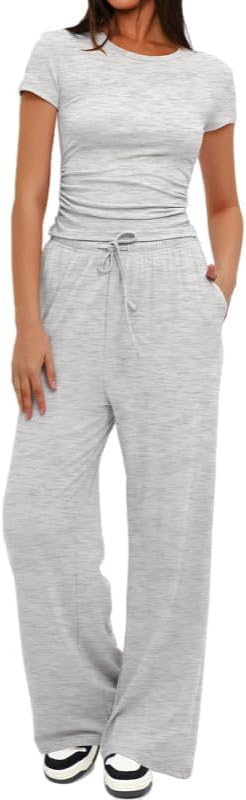 Breathable short sleeve top & lightweight pants keep you cool all summer.