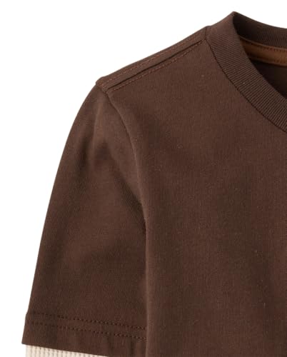 Image of Gymboree Boys and Toddler Embroidered Graphic Long Sleeve Layered T-Shirts