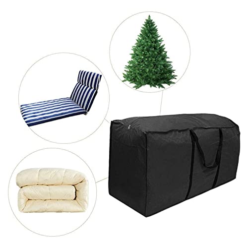 NC Saco de Armazenamento de árvore de Natal - Loja de Contêineres de Armazenamento de Natal - PRETO,