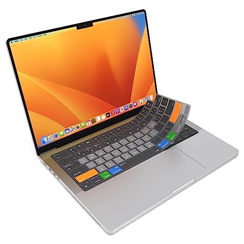JCPal MacOS Shortcut Guide Keyboard Cover for Apple MacBook Pro 14 inch / 16 inch (M1–M5), MacBook Air 13 inch / 15 inch (M2–M5) and MacBook Neo (US–Layout) by JCPAL - Used condition - US$23.79