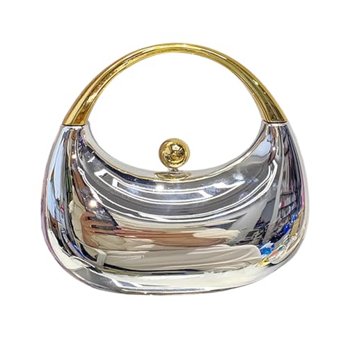 Image of Acrylic Handbags for Women Cute Acrylic Clutch Small Unique Purse Trendy Metal Evening Bag for Party Cocktail