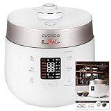 CUCKOO Premium New 圧力名人 SP カタログ セット [公式販売店] 発芽酵素玄米 炊飯器 (専用蒸し器/オリジナルレシピ付き) 玄米4合 白米6合 炊飯調理器具 (発芽玄米/酵素玄米) (マットホワイト)