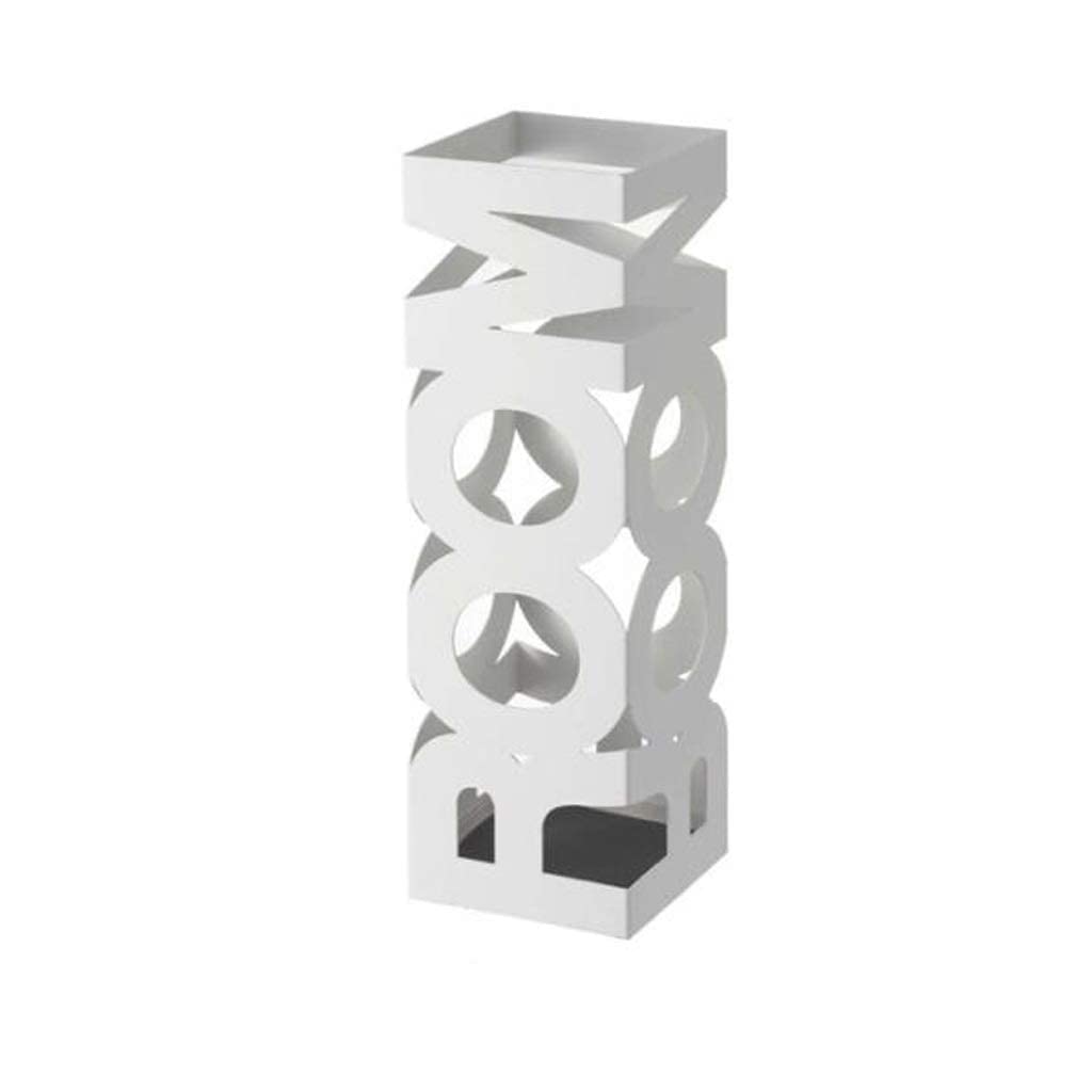 Porte-parapluies autoportant blanc pour sol sec sans traces d'eau
