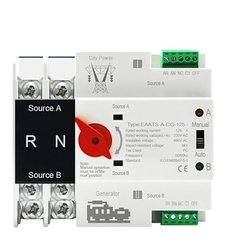 Interruptor de Transferencia Automática para evitar apagones y proteger líneas de 110V 230V