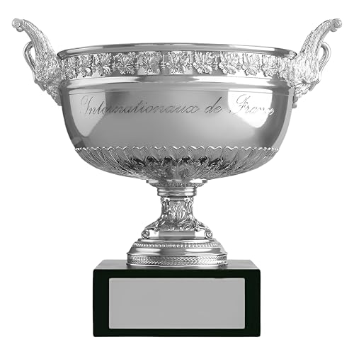 MIAOWR Trofeo Open di Francia di Tennis Maschile, Altezza: 16cm/6,3pollici, Souvenir del Campione, Decorazione da Tavolo per Ufficio, Bar di Casa, Regali per I Fan
