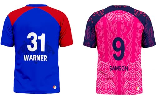 Image of Sports India IPL Cricket Team T Shirt Jersey Combo for (Kid's, Boy's & Mens) L744
