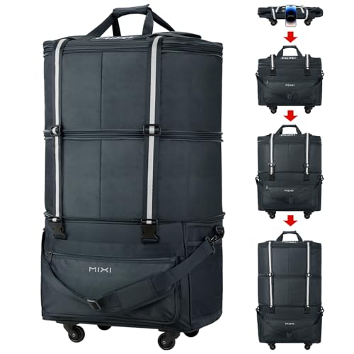 mixi Travel Bag Wheels Expandable Foldable Luggage Bag