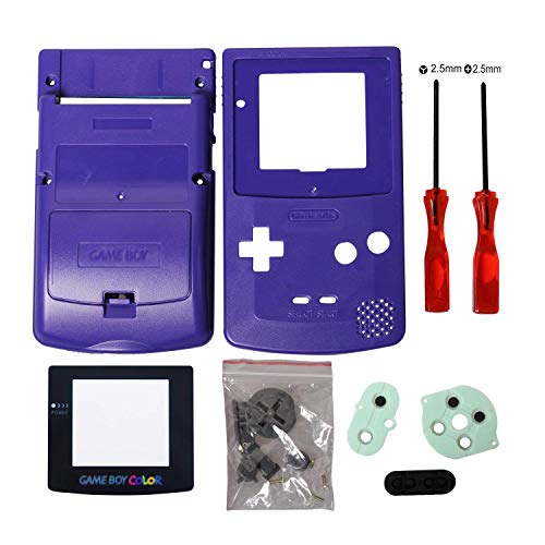 Timorn Sostituzione Case Cover Shell alloggiamento pieno per GBC Gameboy Color (Blu)