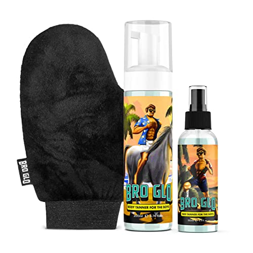 Beauty by Earth Self Tanner with Tanning Mitt - USA Made Sunless Self Tanning Lotion with Organic Ingredients 4 piece