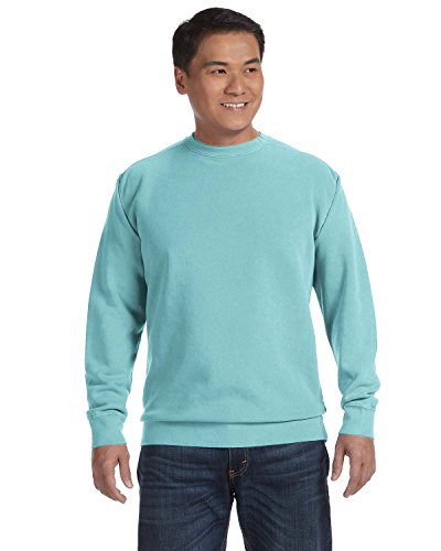 Comfort Colors Men's Crewneck Sweatshirt, Style 1566 M CHALKS, Chalky Mint