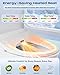 Sosh Auto Open Lid Bidet Seat, Smart Max Electric Toilet Seat with Instant Warm Water, Dryer, Front and Rear Wash, Remote Control, Self-Cleaning Nozzle, Eco Mode