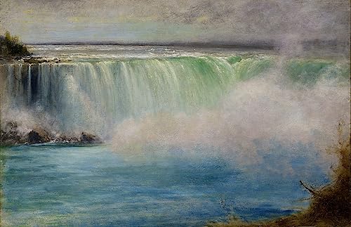 Toile Chutes du par George Inness : impression murale abstraite salon 60x90cm