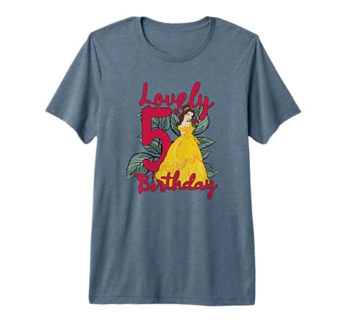 T-shirt 5 ans Belle Disney tenue fête anniversaire enfant