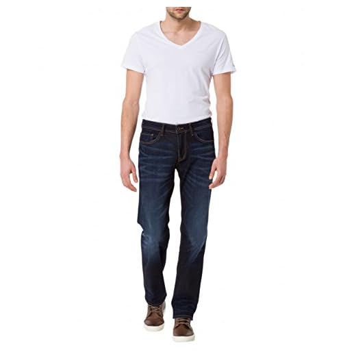 Cross Herren Antonio Loose Fit Jeans, Blau (Deep Blue 089), 34W / 34L EU