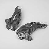 kawasaki z 750 scheinwerfer 【Hochwertiges Material】 - Hochwertiger ABS-Kunststoff und sehr langlebig. Guter Arbeitszustand, hohe Vibrationsfestigkeit, nicht leicht zu knacken. Kohlefaser-Look, keine echte Kohlefaser, gut aussehende Kohlefaser-Textur kann Ihre Motorrad sehr gut