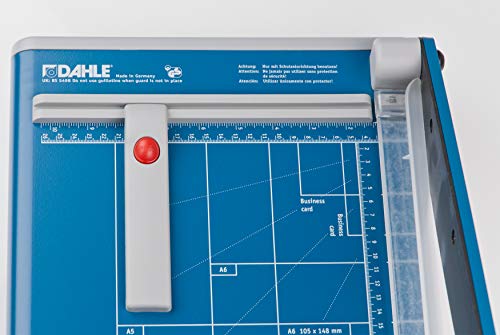 Dahle 534 Professional Guillotine Trimmer, 18" Cut Length, 15 Sheet Capacity, Self-Sharpening, Manual Clamp, German Engineered Cutter #TOP2