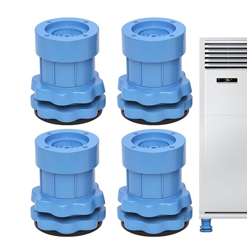 Pesti anti -vibrazione lavatrice - cuscinetti del piede di livellamento a doppio strato, tappetino di smorzamento delle vibrazioni con impugnatura del battistrada del serbatoio, pads di riduzione del