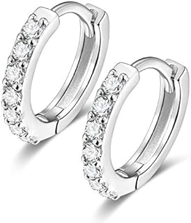 Top Upper Ear Cartilage Earrings Hoops Hinged Clicker 925 Sterling Silver Small Tiny Huggie Hooped Earrings Sleeper
