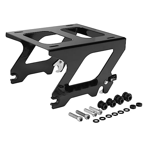 HUILI-JPHOME ソロ マウントラック ハーレー ソフテイル ストリートボブ ヘリテイジ クラシック FLDE FLHC FLHCS FLSL FXBB 2018-2025 対応 (ブラック)