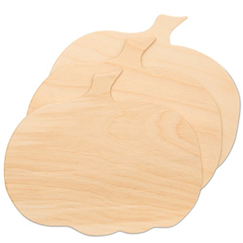 Woodpeckers Wooden Cutout Small Pumpkin 6" x 5.5" Unfinished Wood - Pack of