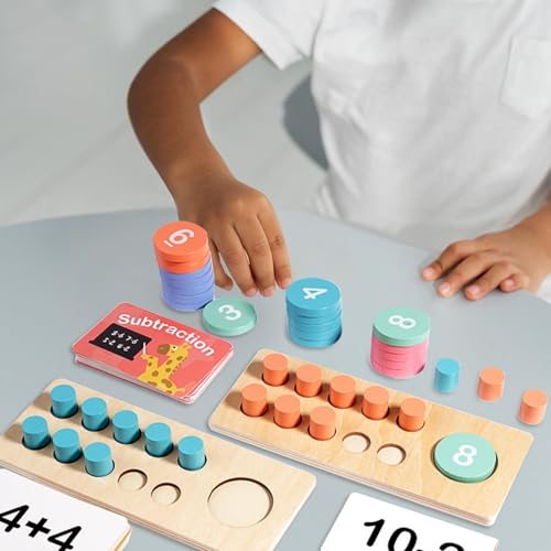 Conjunto de matemática de dez quadros de, placa de dez quadros de | Brinquedos de contadores infanti