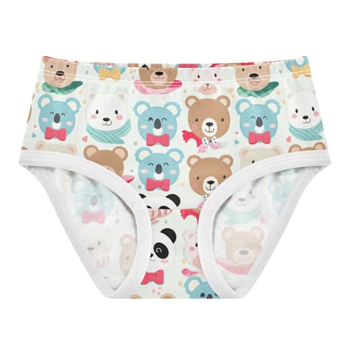 Cute Cartoon Animal Faces Toddler Girls's Underwear 2T 202c1880