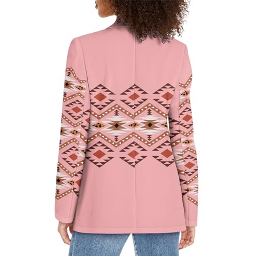 TODIYADDU Womens One Button Blazer Lightweight Office Work Suit Jacket Open Front Cardigan Outwear with Pockets Size 2XS-3XL3