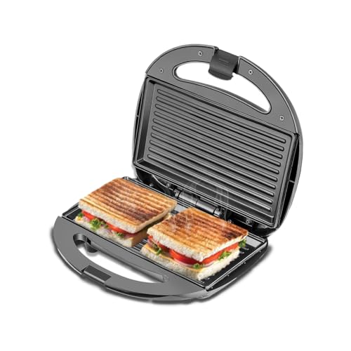 truTRTL Delight Grill Sandwich Maker Electric with German GREBLON coating Non-Stick Plates | 750W | 1 Year Warranty | Auto Cut-Off | Black truTRTL Delight Grill Sandwich Maker Electric with German GREBLON coating Non-Stick Plates | 750W | 1 Year Warranty | Auto Cut-Off | Black