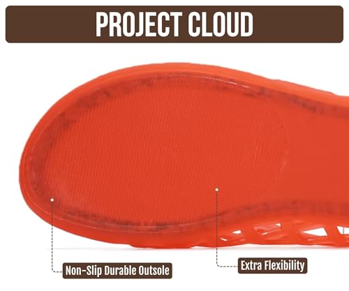 Image of Project Cloud Jelly Shoes Women - Lightweight & Water-Resistant Women's Flats Sandals - Non Slip Womens Shoes - Perfect Summer Jelly Flats for Women 2026 (Jellz)