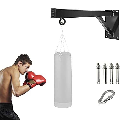Cipriani sport® – Staffa a Muro per Sacco da Boxe in Acciaio Rinforzato | Portata Fino a 300 kg | Supporto Robusto con Fissaggi Inclusi, Ideale per Allenamenti Intensivi