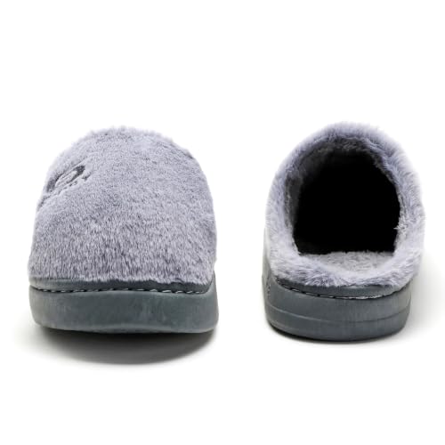 Image of Unisex Winter Flip Flop Slipper for Men and Women Soft Faux Fur Slip On Indoor Home Slides Slipper for Bedroom Sandals