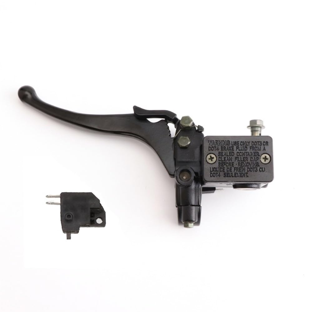 HEGUOWYG 7/8" 22mm Handlebar Hydraulic Master Cylinder Brake Lever with Parking Brake Fit for GY6 150cc 250cc ATV UTV Buggy Quad Bike Parts(Left)