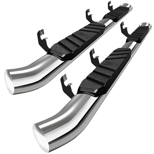 Tyger Auto 3.5' Rider Running Boards Compatible with 2015-2026 Chevy Colorado GMC Canyon | Crew Cab | TG-SS2C35167 | Side Step Rail Nerf Bars
