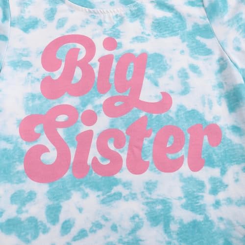 Big Sister Shirts for Girls Promoted to Big Sister Shirt Baby Toddler Cute Graphic Letter Sis Era Tee 1-7Y3