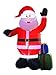 8 Foot Inflatable Portable Christmas Santa Claus Xmas Indoor Outdoor Lawn Yard Decoration Place Box Beside Foot