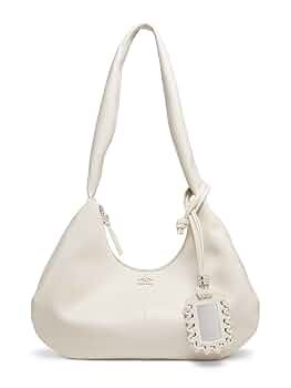 Amazon.com: Ganni, Bou Medium Hobo Bag, Egret : Luxury Stores