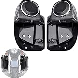 VEISUTOR Carbon Fiber Pattern Lower Vented Leg Fairings with Speaker Boxes Pods Fit for Harley Touring Road King, Street Glide, Electra Glide, Ultra-Classic 2014-2023 Accessories