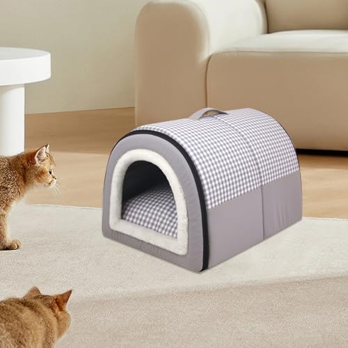 Niche pour chien imperméable et chaude avec panier antidérapant lavable