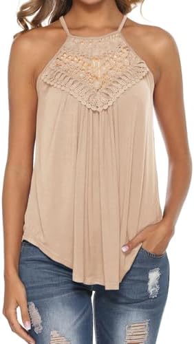 Bluetime Halter Tops for Women Sexy Sleeveless Lace Crochet Dress...