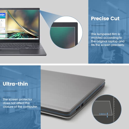 Image of Saco 14 Inch Fiber Glossy Screen Guard Compatible for HP Pavilion 14,Acer Aspire 14,Lenovo Ideapad 14,Thinkpad 14,ThinkBook 14, Asus Vivobook 14, Dell 14, MSI 14 Inch Laptop [16:9 Ratio]