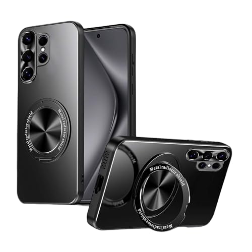 XINYANDIN �K�p�Ώ�Samsung Galaxy S26 Ultra/S26�p�}�O�l�b�g�P�[�X�A�X�����Ȃ�������^�����E���h�~�P�[�X�X�C�x���X�^���h���J�����ی�J�o�[�t��,��,S26 Ultra