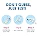 Papablic 24Pcs Alcohol Test Strips for Breastmilk, Quick Results in 2 Minutes Breast Milk Alcohol Test Strips for Breastfeeding Moms at Home Holiday Party