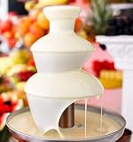 Opal Fontanna do Czekolady 3-Poziomowa – Stal Nierdzewna, 500ml, 90W, Zestaw Fondue Elektryczny z Podgrzewaną Podstawą (OCF17)